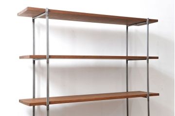 ラフジュオリジナル　アイアンの薄型飾り棚【小】(2)(陳列棚、アイアンラック)