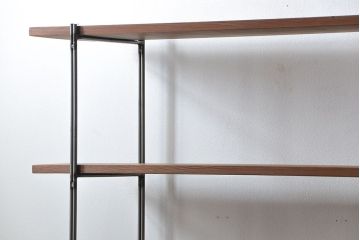 ラフジュオリジナル　アイアンの薄型飾り棚【小】(2)(陳列棚、アイアンラック)