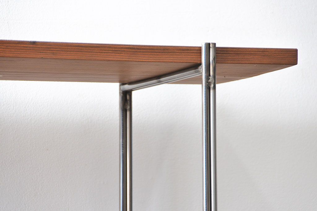 ラフジュオリジナル　アイアンの薄型飾り棚【小】(2)(陳列棚、アイアンラック)