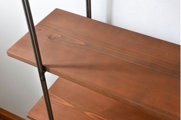 ラフジュオリジナル　アイアンの薄型飾り棚【小】(2)(陳列棚、アイアンラック)