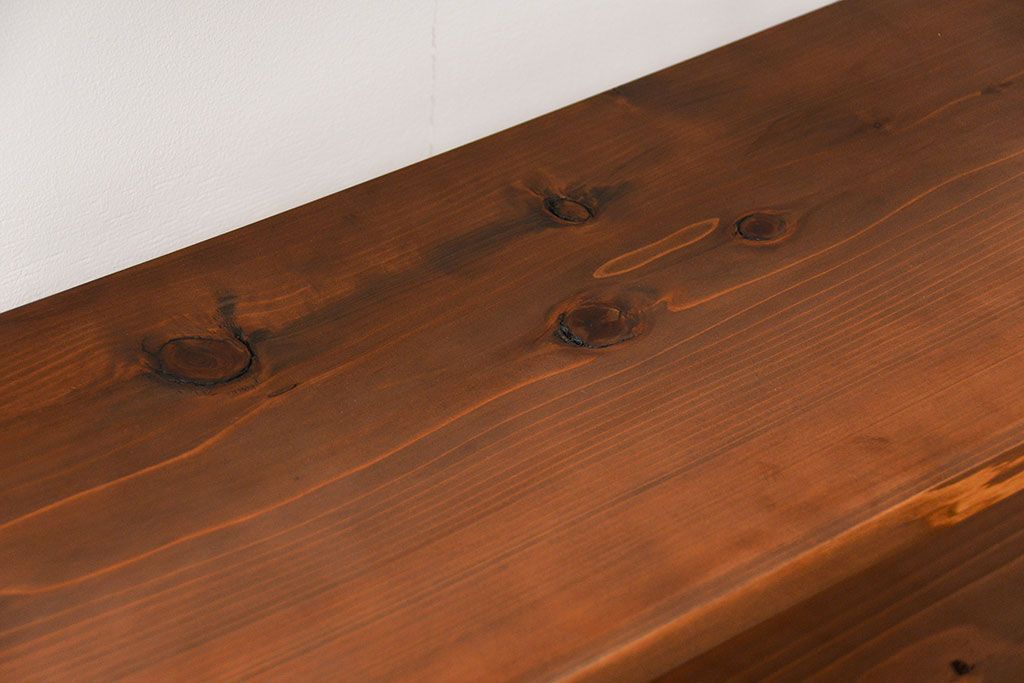 ラフジュオリジナル　アイアンの薄型飾り棚【小】(2)(陳列棚、アイアンラック)