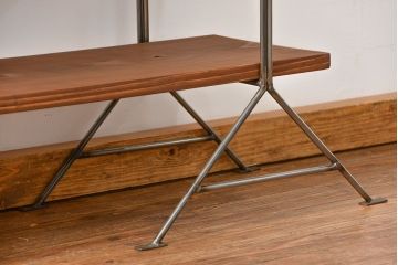 ラフジュオリジナル　アイアンの薄型飾り棚【小】(2)(陳列棚、アイアンラック)