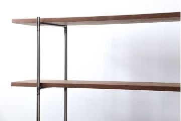 ラフジュオリジナル アイアンの薄型飾り棚【小】(3)(陳列棚、アイアンラック)