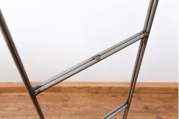 ラフジュオリジナル アイアンの薄型飾り棚【小】(3)(陳列棚、アイアンラック)