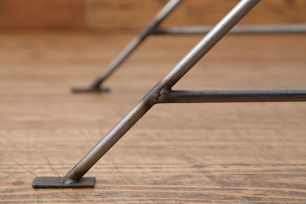 ラフジュオリジナル アイアンの薄型飾り棚【小】(3)(陳列棚、アイアンラック)