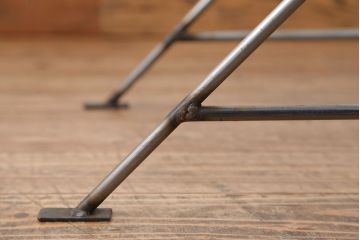 ラフジュオリジナル アイアンの薄型飾り棚【小】(3)(陳列棚、アイアンラック)