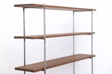 ラフジュオリジナル アイアンの薄型飾り棚【中】(2)(陳列棚、アイアンラック)