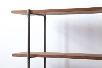 ラフジュオリジナル アイアンの薄型飾り棚【中】(2)(陳列棚、アイアンラック)