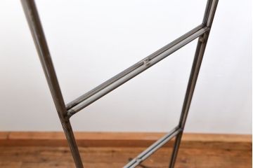 ラフジュオリジナル アイアンの薄型飾り棚【中】(2)(陳列棚、アイアンラック)