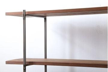 ラフジュオリジナル アイアンの薄型飾り棚【中】(3)(陳列棚、アイアンラック)