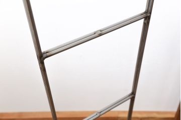 ラフジュオリジナル アイアンの薄型飾り棚【中】(3)(陳列棚、アイアンラック)