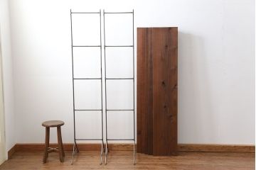 ラフジュオリジナル アイアンの薄型飾り棚【中】(3)(陳列棚、アイアンラック)