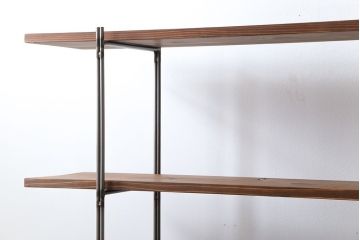 ラフジュオリジナル アイアンの薄型飾り棚【大】(1)(陳列棚、アイアンラック)