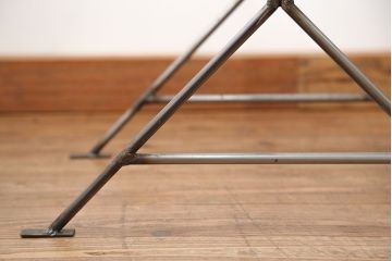 ラフジュオリジナル アイアンの薄型飾り棚【大】(1)(陳列棚、アイアンラック)