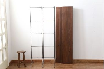 ラフジュオリジナル アイアンの薄型飾り棚【大】(1)(陳列棚、アイアンラック)