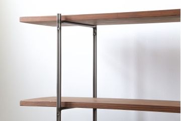 ラフジュオリジナル アイアンの薄型飾り棚【大】(3)(陳列棚、アイアンラック)