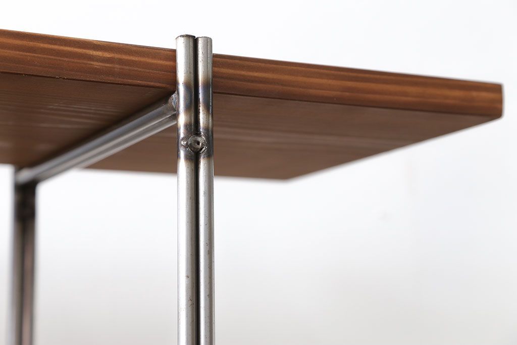 ラフジュオリジナル アイアンの薄型飾り棚【大】(3)(陳列棚、アイアンラック)