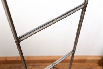 ラフジュオリジナル アイアンの薄型飾り棚【大】(3)(陳列棚、アイアンラック)