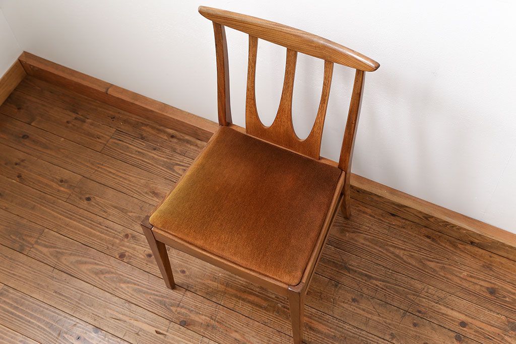 北欧ビンテージ家具　G-PLAN(ジープラン)ダイニングチェア1脚(3)(椅子、イス)