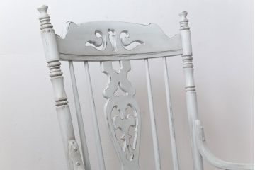 ヴィンテージ家具　アンティークペイント　飛騨産業キツツキマーク ビンテージロッキングチェア(椅子、イス)