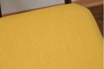 レトロ家具　昭和レトロ ファブリック座面の鉄脚チェア2脚セット(1)(イス、椅子)