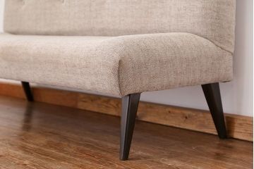 レトロ家具　1960年代　座面張り替え済み レトロなベンチソファ(椅子、イス)