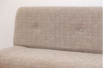 レトロ家具　1960年代　座面張り替え済み レトロなベンチソファ(椅子、イス)