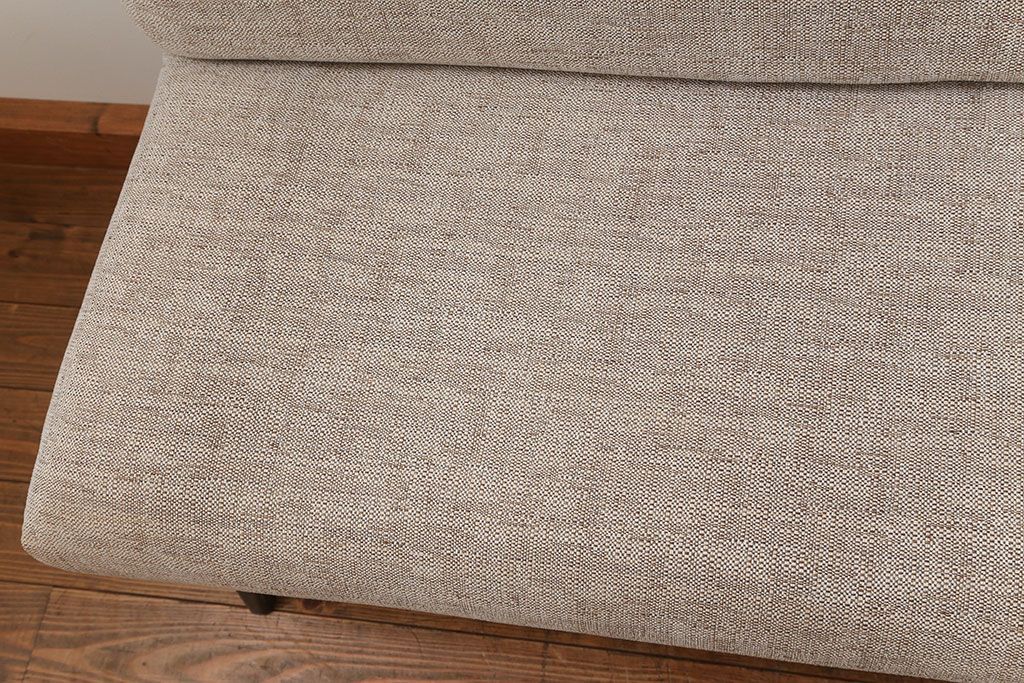 レトロ家具　1960年代　座面張り替え済み レトロなベンチソファ(椅子、イス)