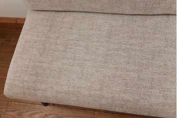 レトロ家具　1960年代　座面張り替え済み レトロなベンチソファ(椅子、イス)