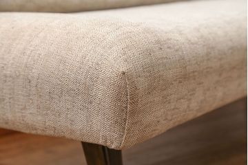 レトロ家具　1960年代　座面張り替え済み レトロなベンチソファ(椅子、イス)