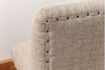 レトロ家具　1960年代　座面張り替え済み レトロなベンチソファ(椅子、イス)