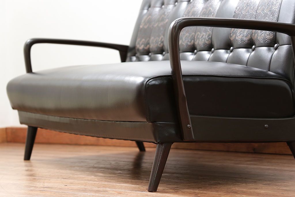 1960年代 美品 ミッドセンチュリー レトロな3Pソファ