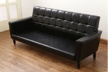 レトロ家具　1960〜70年代  レトロな3Pソファ