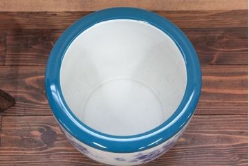 アンティーク雑貨　昭和初期!オールドノリタケ ブルーローズ 火鉢