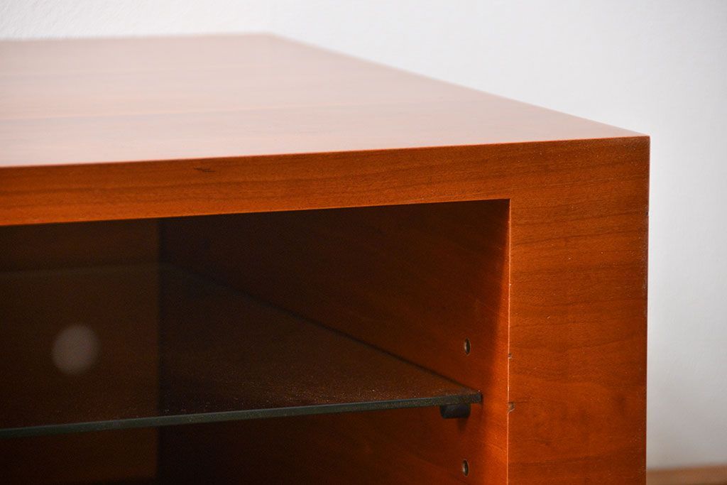 中古　インテリアショップ　リアルスタイル製(Real Style)チェリー材テレビボード(TVボード、ローボード)