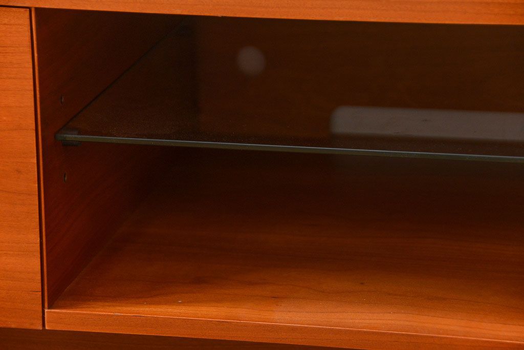 中古　インテリアショップ　リアルスタイル製(Real Style)チェリー材テレビボード(TVボード、ローボード)