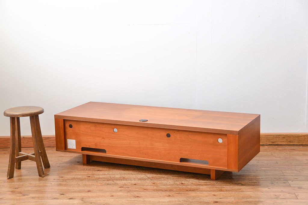 中古　インテリアショップ　リアルスタイル製(Real Style)チェリー材テレビボード(TVボード、ローボード)