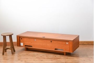 中古　インテリアショップ　リアルスタイル製(Real Style)チェリー材テレビボード(TVボード、ローボード)