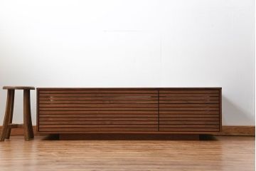 中古 広松木工製 ウォールナットテレビボード 定価11万円 (TVボード、ローボード)