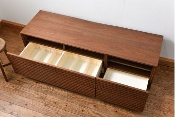 中古 広松木工製 ウォールナットテレビボード 定価11万円 (TVボード、ローボード)