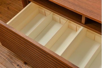 中古 広松木工製 ウォールナットテレビボード 定価11万円 (TVボード、ローボード)