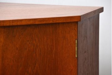 北欧家具 ビンテージ　チーク材　コーナーキャビネット(収納棚)