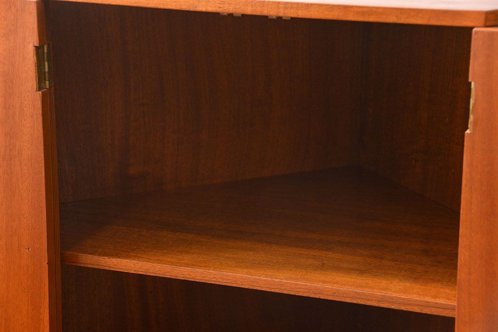 北欧家具 ビンテージ　チーク材　コーナーキャビネット(収納棚)