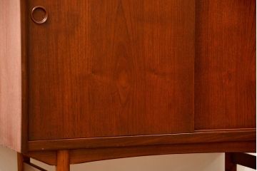 中古　北欧デザイン チーク材ブックシェルフ(オープンラック、本棚)
