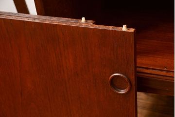中古　北欧デザイン チーク材ブックシェルフ(オープンラック、本棚)