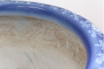 アンティーク雑貨　大正〜昭和初期!　図柄の美しい瀬戸火鉢