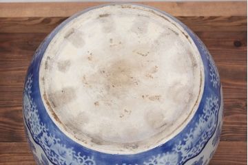 アンティーク雑貨　大正〜昭和初期!　図柄の美しい瀬戸火鉢