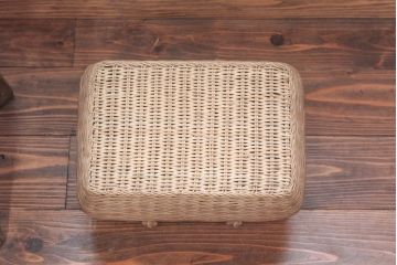 アンティーク雑貨　アンティーク 古いバスケット/ブラウン(レトロ、かごバック、鞄)