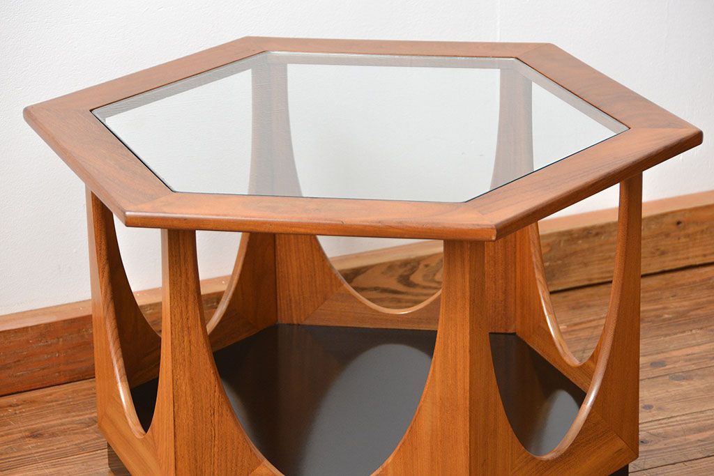 北欧家具 ビンテージ　G-PLAN(ジープラン)ヘキサゴンセンターテーブル(コーヒーテーブル)