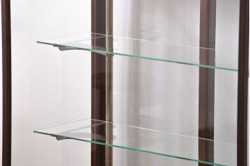 アンティーク家具　大正ロマン 高級品 古い桜材の上質なガラスケース(ショーケース)